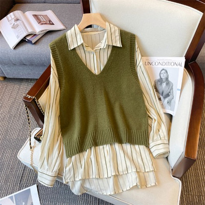 Φθινοπωρινό γυναικείο σετ - από δύο μέρη