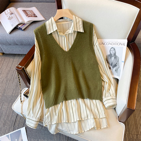 Φθινοπωρινό γυναικείο σετ - από δύο μέρη