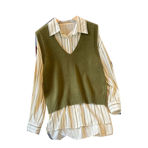 Φθινοπωρινό γυναικείο σετ - από δύο μέρη