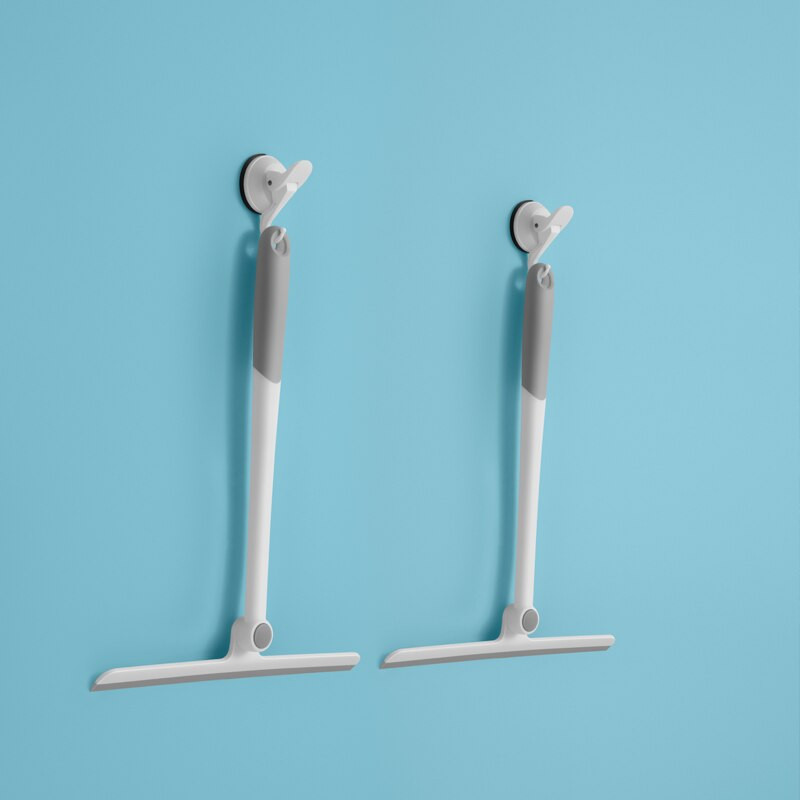 Mașină de spălat geamuri Dispozitiv de curățare a geamurilor Stergator de geamuri Spatula din silicon Racleta racleta Instrument de curățare Accesorii pentru baie