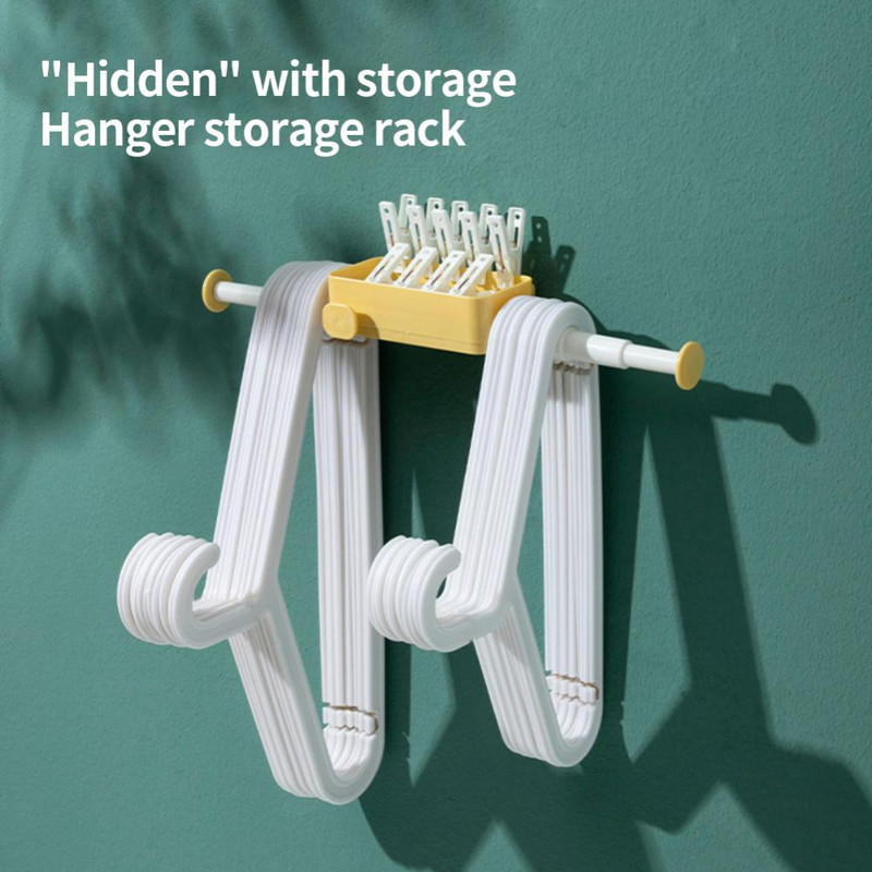 Stalak za ručnike koji se ne buši Višenamjenski Skrivena vješalica na uvlačenje Stalak za pohranu Organizator Vješalica Podrška za odjeću Dodatna oprema