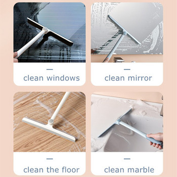 Безплатна доставка Силиконова чистачка за почистване на стъкло Ръчен домакински инструмент за почистване Двустранна чистачка за високи прозорци