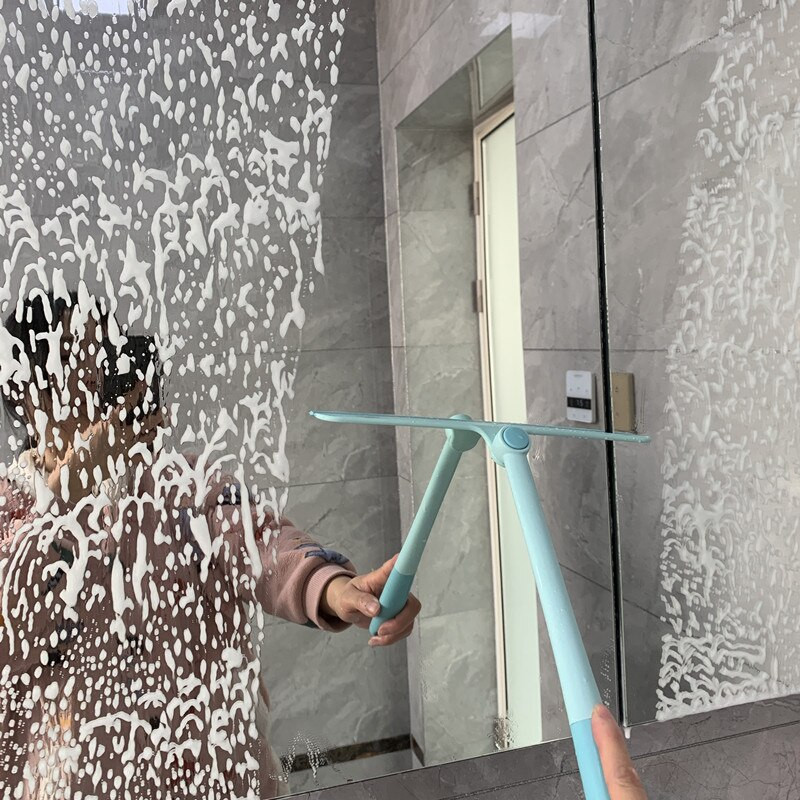 Tasuta kohaletoimetamine Silikoonklaasipuhastuspuhasti käeshoitav kodupuhastustööriist Kõrgkorruseliste akende kahepoolne klaasipuhasti