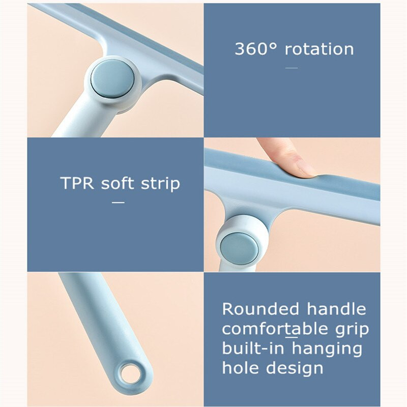 Tasuta kohaletoimetamine Silikoonklaasipuhastuspuhasti käeshoitav kodupuhastustööriist Kõrgkorruseliste akende kahepoolne klaasipuhasti