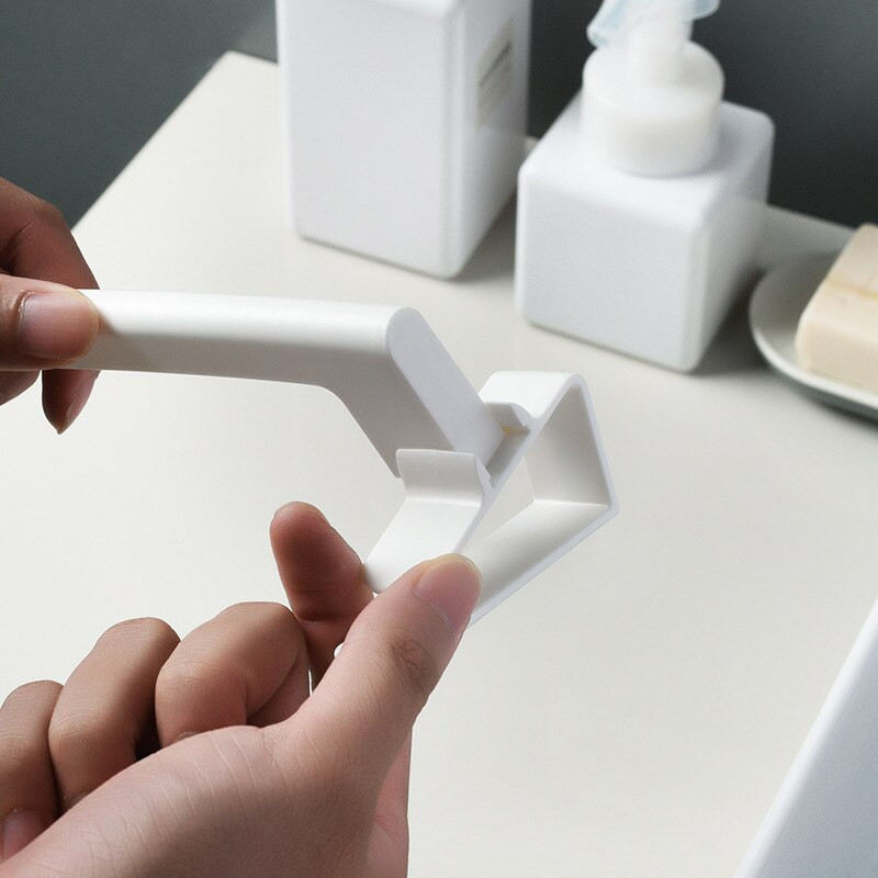 Jednostavna vrata ormarića Stalak za ručnike s jednom prečkom Kuhinjska plastična stolna vješalica za krpe Kupaonska neperforirana polica za ručnike