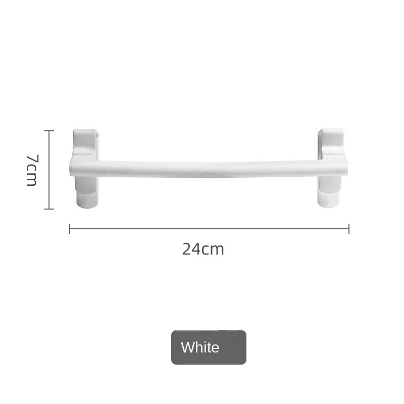 Jednostavna vrata ormarića Stalak za ručnike s jednom prečkom Kuhinjska plastična stolna vješalica za krpe Kupaonska neperforirana polica za ručnike