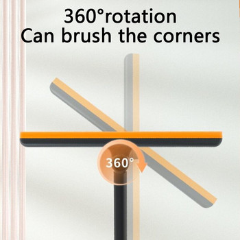 Уред за почистване на прозорци 3 в 1 Въртящи се инструменти за почистване на прозорци TPR скрепер за стъкло Magic Glass Cleaner Window Squeegee Window Wiper
