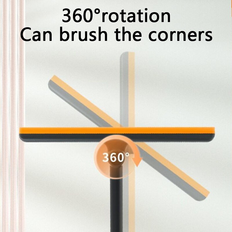 Καθαριστικό τζαμιών 3 σε 1 Περιστρεφόμενο εργαλείο καθαρισμού παραθύρων TPR Scraper for Glass Magic Glass Cleaner Μάκτρο υαλοκαθαριστήρα παραθύρων