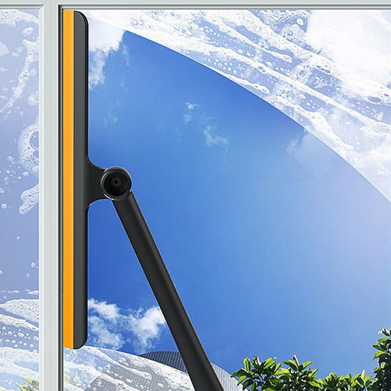 Καθαριστικό τζαμιών 3 σε 1 Περιστρεφόμενο εργαλείο καθαρισμού παραθύρων TPR Scraper for Glass Magic Glass Cleaner Μάκτρο υαλοκαθαριστήρα παραθύρων