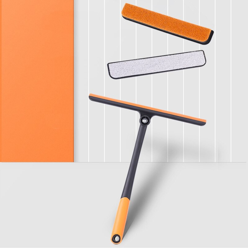 Καθαριστικό τζαμιών 3 σε 1 Περιστρεφόμενο εργαλείο καθαρισμού παραθύρων TPR Scraper for Glass Magic Glass Cleaner Μάκτρο υαλοκαθαριστήρα παραθύρων