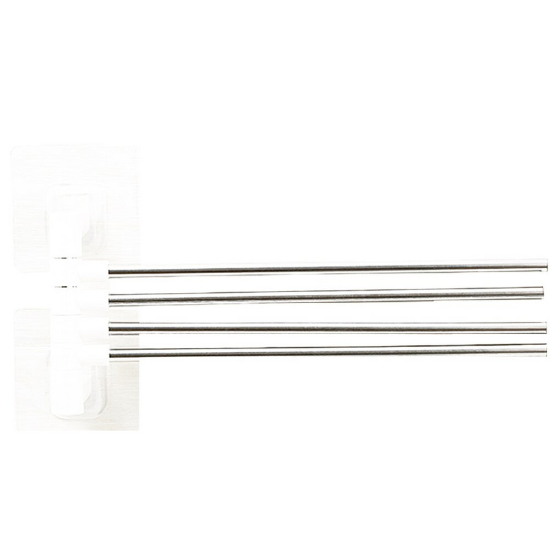 Νέα κούνια πετσετών τοίχου Ανοξείδωτη κρεμάστρα μπάνιου Κρεμάστρα για πετσέτες Μπάρες μπάνιου Περιστρεφόμενη θήκη για πετσέτες