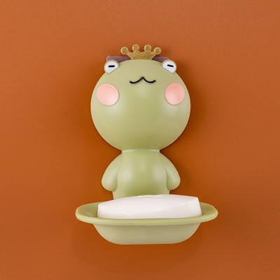 Suport pentru prosoape cu animale din desene animate montat pe perete Toaletă pentru baie Suport pentru prosoape pentru agățat pe perete Leu Cerb Organizator pentru tavă de depozitare pentru săpun