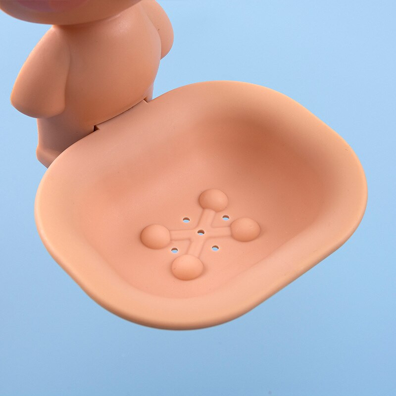 Suport pentru prosoape cu animale din desene animate montat pe perete Toaletă pentru baie Suport pentru prosoape pentru agățat pe perete Leu Cerb Organizator pentru tavă de depozitare pentru săpun