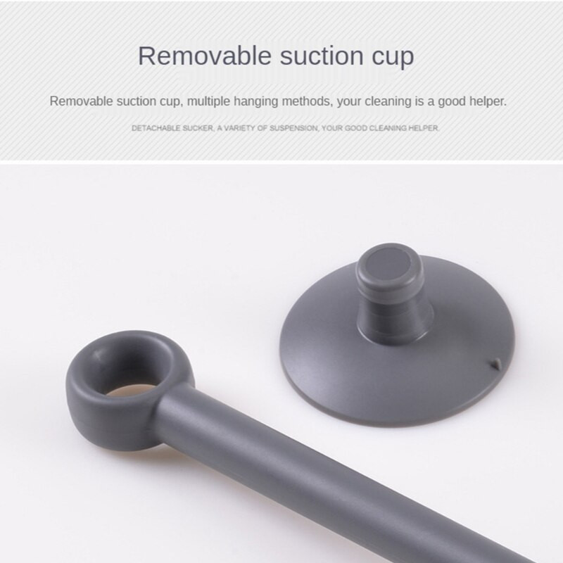  Viacúčelová stierka na vodu na sklo sprchových dverí do auta, odolná stierka na okná, s prísavným hákom, biela/sivá