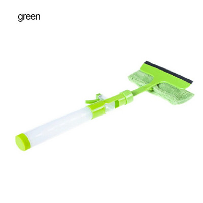 Εργαλείο καθαρισμού τζαμιών παραθύρων Διπλής όψης Ράβδος αποσυναρμολόγησης Καθαριστικό τζαμιών Ξύστρα Σφουγγαρίστρα Μάκτρο καθαριστή με μπουκάλι ψεκασμού νερού Νέο