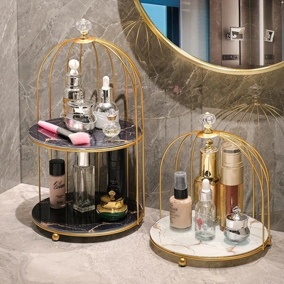 Makeup Cosmetic Organizer Ράφια αποθήκευσης Ράφια για μπάνιο περιποίησης δέρματος Καλλυντικά θήκες Ράφια είδη προσωπικής υγιεινής Ράφι τραπεζιού