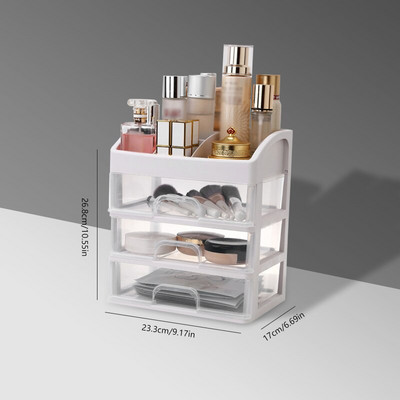 Makiažo dėklas Papuošalų konteineris Kosmetikos laikymo dėžutė Makiažo laikiklis Stalčiai Papuošalų Organizatorius Makiažo šepetėlio laikiklis Šepetėlio lūpų dažai