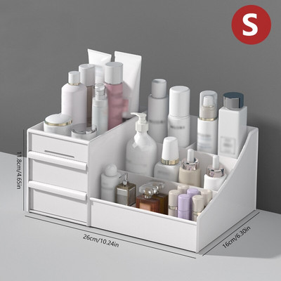 Makiažo dėklas Papuošalų konteineris Kosmetikos laikymo dėžutė Makiažo laikiklis Stalčiai Papuošalų Organizatorius Makiažo šepetėlio laikiklis Šepetėlio lūpų dažai