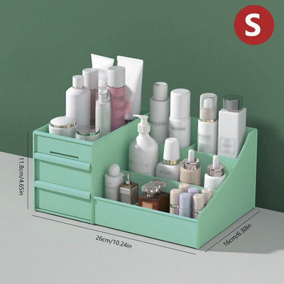 Makiažo dėklas Papuošalų konteineris Kosmetikos laikymo dėžutė Makiažo laikiklis Stalčiai Papuošalų Organizatorius Makiažo šepetėlio laikiklis Šepetėlio lūpų dažai