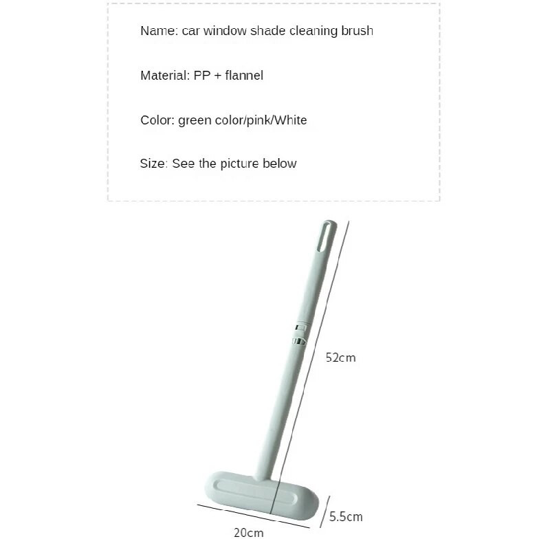 Četka za čišćenje sjenila za prozore automobila, mreža za čišćenje prozora u kućanstvu, bez duge ručke, uklonjiva i periva