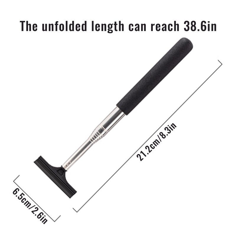 Stergator portabil retractabil pentru oglinda retrovizoare Sterge rapid ceata de apa Murdarie Instrument de curatare a stergatorului de sticla pentru oglinda auto auto