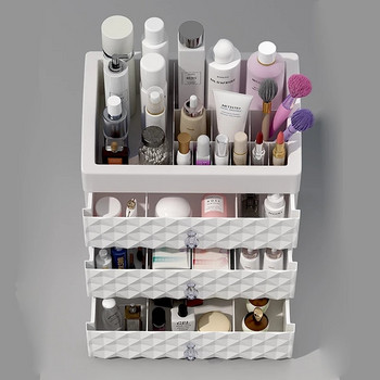 INS Storage Μακιγιάζ Καλλυντική Θήκη Αδιάβροχη Organizer Μακιγιάζ Κουτί κοσμημάτων Γυναίκα Beauty Skin Care Συρτάρι Home Storage Box Ανθεκτικό
