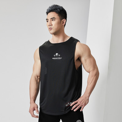 Ανδρικό σπορ φανελάκι casual με γράμματα