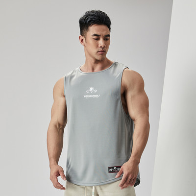 Ανδρικό σπορ φανελάκι casual με γράμματα