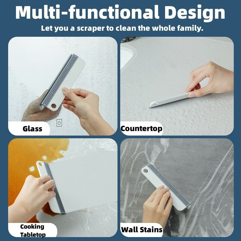 Racletă de duș Kit ștergător pentru oglindă de baie Instrumente de curățare a geamurilor Perie de curățat geamuri Pete de birou Accesorii de uz casnic cu cârlig