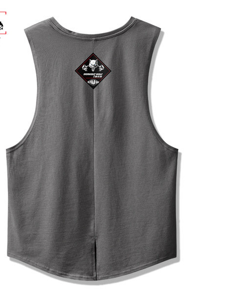 Kirjaga sportlik tanktop meestele