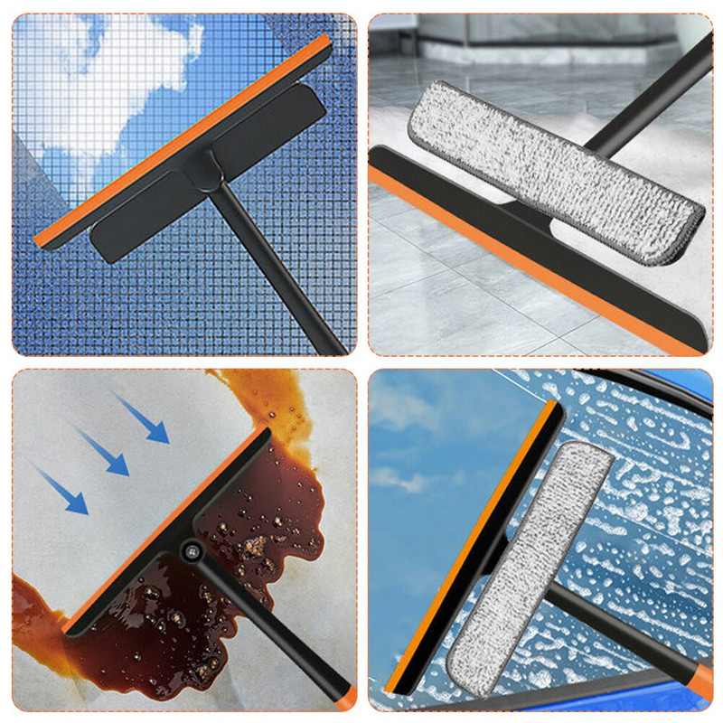 Aknapuhastushari Klaasipuhasti vannitoapeegli jaoks Reguleeritava pika käepidemega aknapesuri kaabitsapuhasti Kodupuhastusvahendid