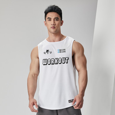 Ανδρικό σπορ φανελάκι casual με γράμματα