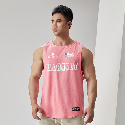 Ανδρικό σπορ φανελάκι casual με γράμματα