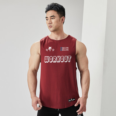 Ανδρικό σπορ φανελάκι casual με γράμματα