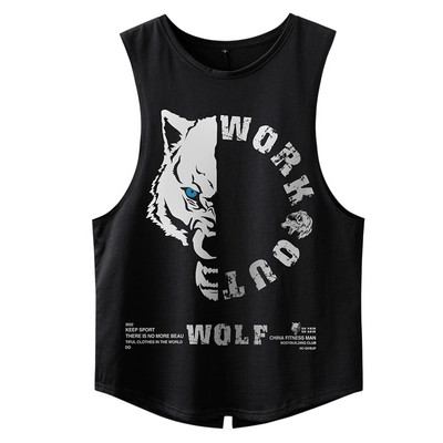 Ανδρικό εμπριμέ φανελάκι casual μοντέλο