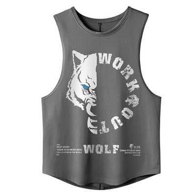 Ανδρικό εμπριμέ φανελάκι casual μοντέλο