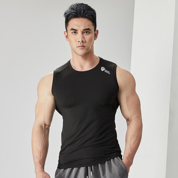 Ανδρικό φανελάκι με επιγραφή κατάλληλο για γυμναστική