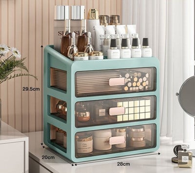 Stalinio makiažo organizatorius Stalčiaus tipas Kosmetikos laikymo dėžutė Makiažo dėklas Šepetėlio laikiklis Lūpų dažų Odos priežiūros makiažo lentelės