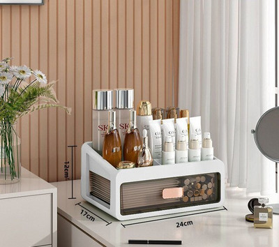 Stalinio makiažo organizatorius Stalčiaus tipas Kosmetikos laikymo dėžutė Makiažo dėklas Šepetėlio laikiklis Lūpų dažų Odos priežiūros makiažo lentelės