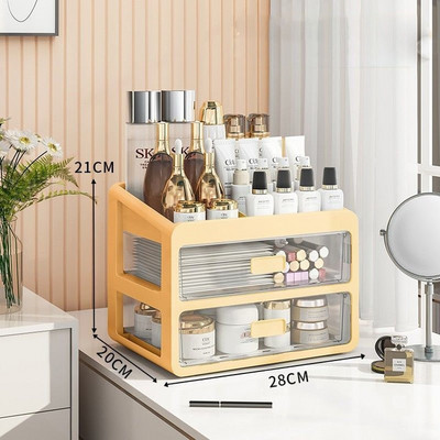 Stalinio makiažo organizatorius Stalčiaus tipas Kosmetikos laikymo dėžutė Makiažo dėklas Šepetėlio laikiklis Lūpų dažų Odos priežiūros makiažo lentelės