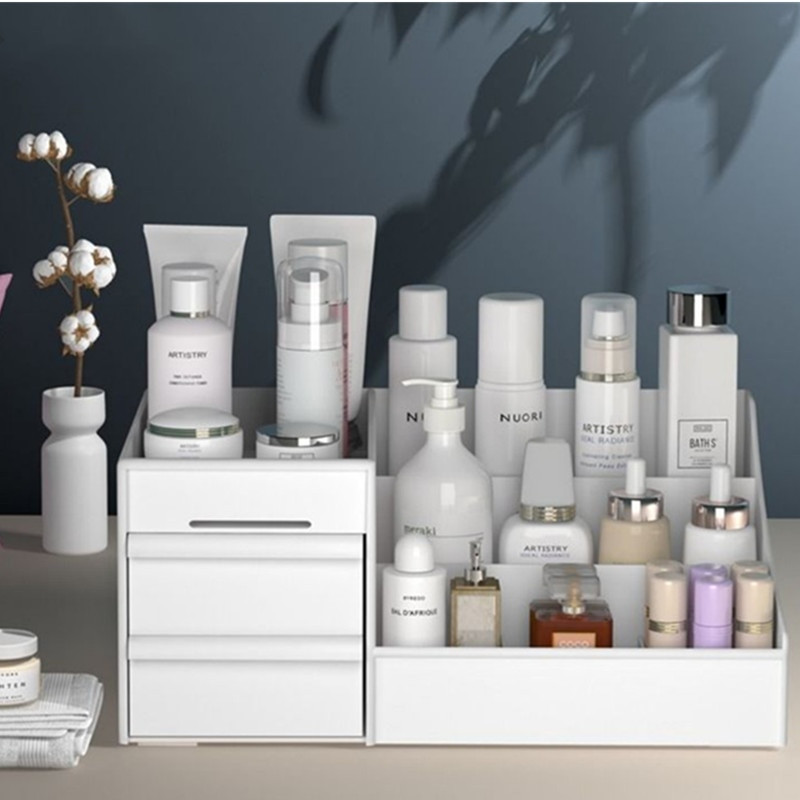 Didelės talpos kosmetikos laikymo dėžutė komoda Stalinis stalčiaus galvutė Ornamentas Papuošalai nagų lakas Plastikinis rūšiavimas Makiažo dėžutė Skincar