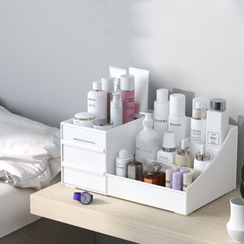 Didelės talpos kosmetikos laikymo dėžutė komoda Stalinis stalčiaus galvutė Ornamentas Papuošalai nagų lakas Plastikinis rūšiavimas Makiažo dėžutė Skincar