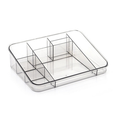 Organizer Makeup for Cosmetic Transparent Cosmetic Storage Box Organizer Desktop Lipstick Βερνίκι νυχιών Δοχείο συρτάρι μακιγιάζ