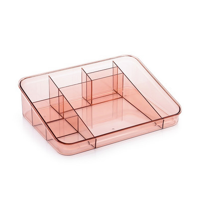 Organizer Makeup for Cosmetic Transparent Cosmetic Storage Box Organizer Desktop Lipstick Βερνίκι νυχιών Δοχείο συρτάρι μακιγιάζ