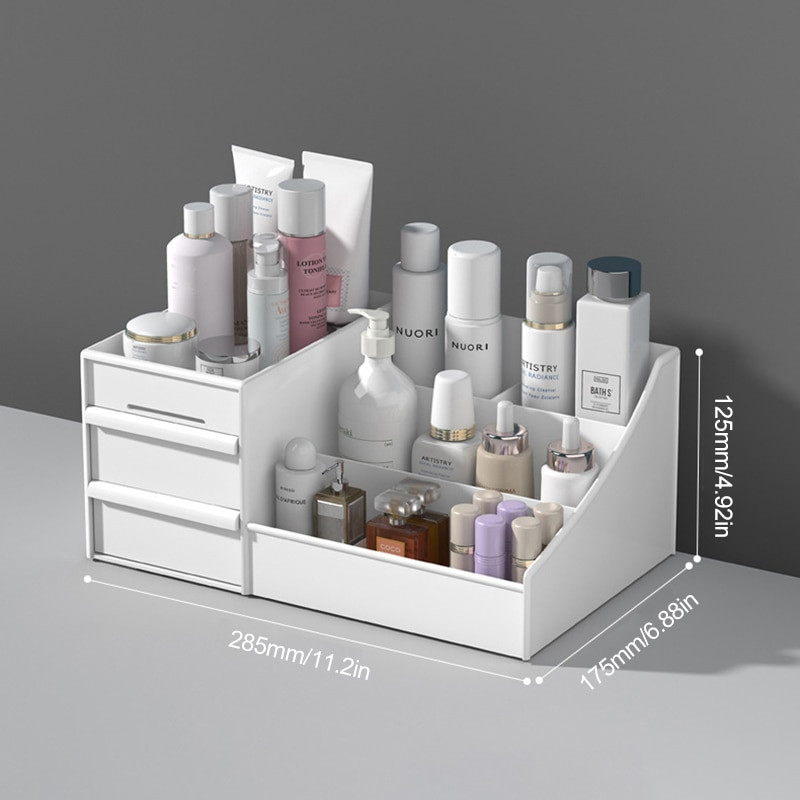 Cutie de depozitare pentru cosmetice de mare capacitate Organizator de machiaj de birou pentru bijuterii cosmetice Container sertar pentru lac de unghii