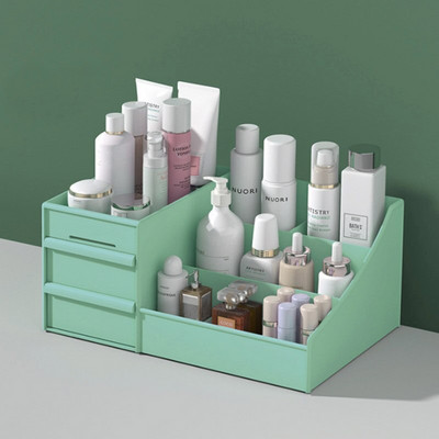 Didelės talpos kosmetikos laikymo dėžutės makiažo laikiklis darbastalio papuošalų nagų lako makiažo stalčiaus talpykla