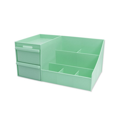 Suure mahutavusega kosmeetilise meigikoristaja sahtlid Tüüp Plastikust Vannitoa Nahahooldusvahendite hoiukarp Pintsli huulepulgahoidja