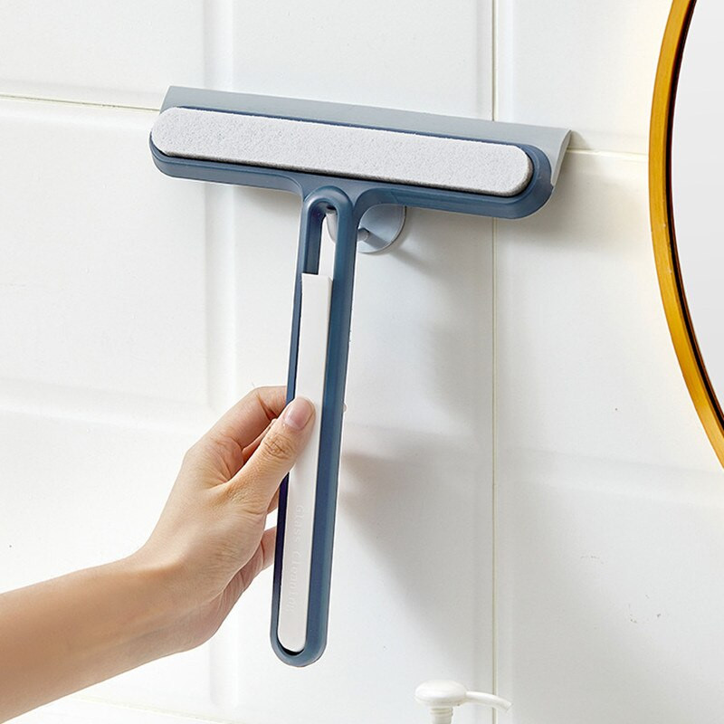 3 u 1 brisač za tuširanje Brisač za staklo Strugač za čišćenje čistača za tuširanje sa silikonskim držačem Brisač za kupaonsko ogledalo Alat za čišćenje stakla