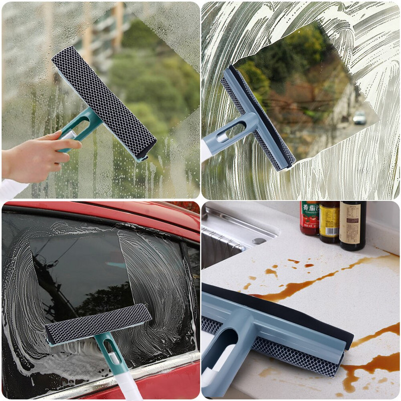 Εργαλεία καθαρισμού τζαμιών οικιακής χρήσης Καθαριστικό τζαμιών διπλής όψεως Σφουγγαρίστρα Μάκτρο καθαριστή με μπουκάλι σπρέι Βούρτσα καθαρισμού μπάνιου κουζίνας