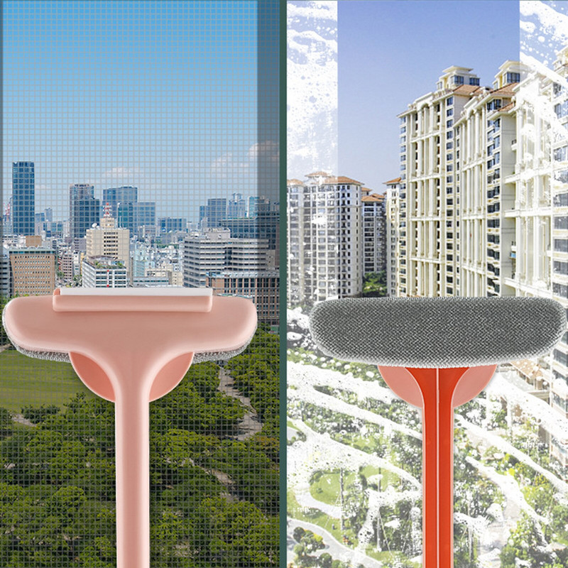 Plasă de fereastră Perie de ecran pentru plasă de perdele Curățător de ștergere Perie de covoare Perie de îndepărtare a prafului Home Retractabilă cu mâner lung Instrumente de curățare